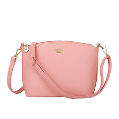 Solid Color Hard Crossbody Bag