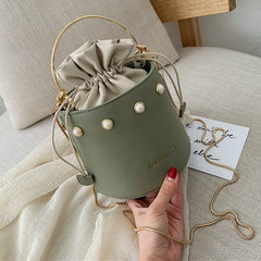 Women's Pearl Cylinder Bag