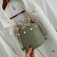 Women's Pearl Cylinder Bag