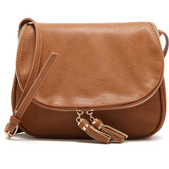 Women's Crossbody Bag with Tassels