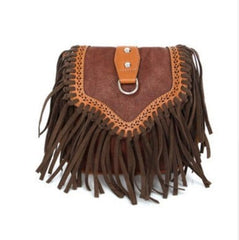 Women's Bohemian Tassels Decorated Crossdody Bag