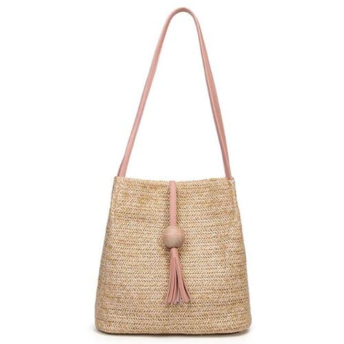Women's Boho Straw Crossbody Bag