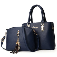 Women's Color Block Handbag with Organizer