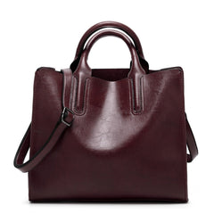 Women's Oil Eco-Leather Tote Bag