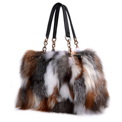 Women's Fox Fur Tote Bag