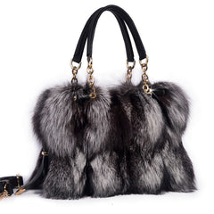 Women's Fox Fur Tote Bag