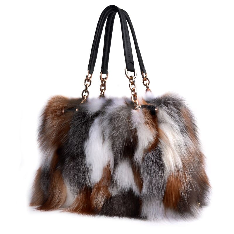 Women's Fox Fur Tote Bag