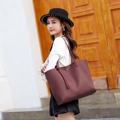 Women's Solid Color Casual Shoulder Bag