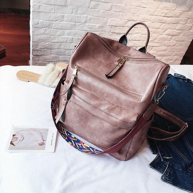 Women's Anti-Theft Vintage Backpack