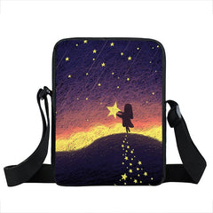 Starry Sky and Space Printed Crossbody Bags