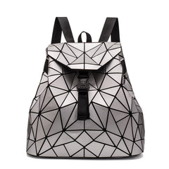 Geometric Style Holographic Mosaic Backpack