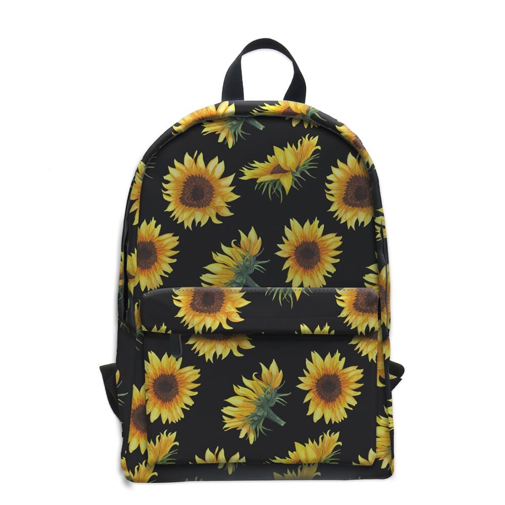 Sunflower Printing Backpack for Women