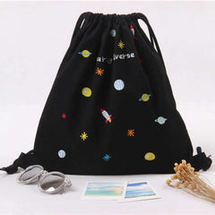 Softback Prined Drawstring Backpack