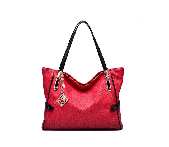 Casual Elegant Large Capacity PU Leather Women's Handbag