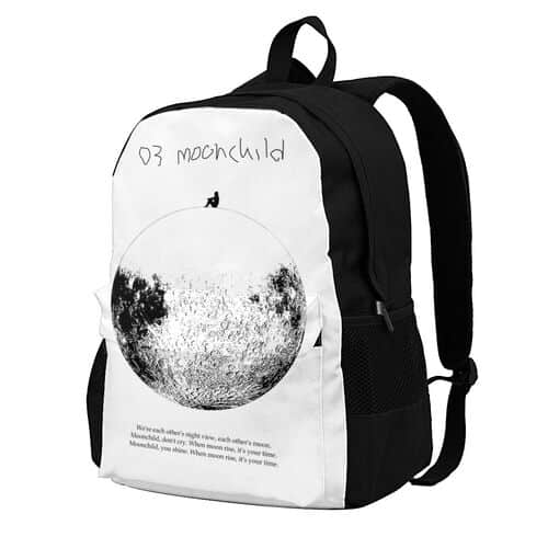 Women's Moon Printed Backpack