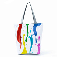 Women's Beach Printed Canvas Handbags