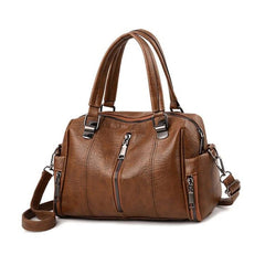 Women's Classic Shoulder Bag with Zipper
