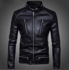 Men's British Style Quilted Biker Jacket