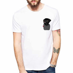 Dog in a Pocket Print T-Shirt
