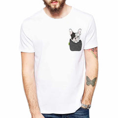 Dog in a Pocket Print T-Shirt