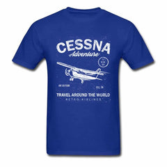 Men's Aviation Style Cotton T-Shirt