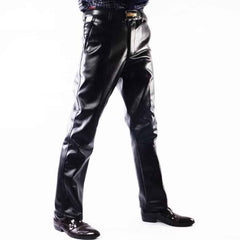 Men's Casual Leather Biker Pants