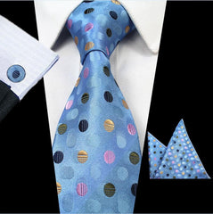 Elegant and Colorful Silk Tie with Plaid and Floral Pattern