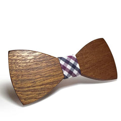 Elegant Wooded Bow Tie