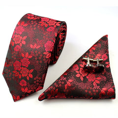 Floral Silk Accessories Set