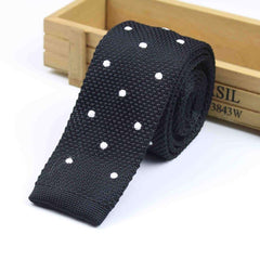 Knitted Striped Slim Men's Ties