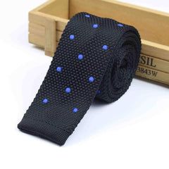 Knitted Striped Slim Men's Ties