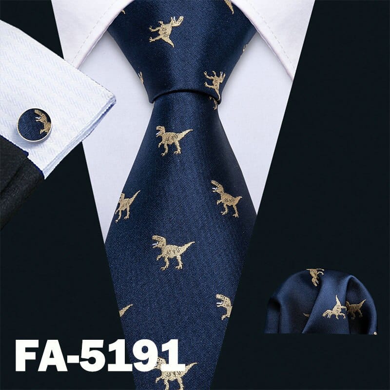 Men's Dinosaurs Patterned Tie