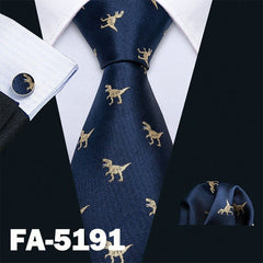 Men's Dinosaurs Patterned Tie