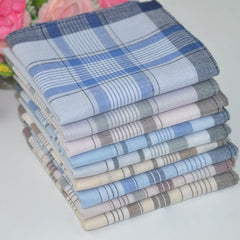 Classic Plaided Men's Handkerchiefs Set