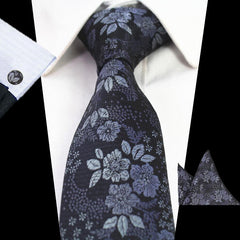 Elegant Floral Patterned Tie For Men