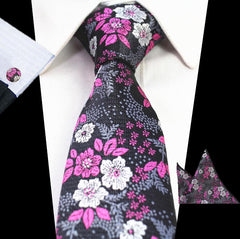 Elegant Floral Patterned Tie For Men