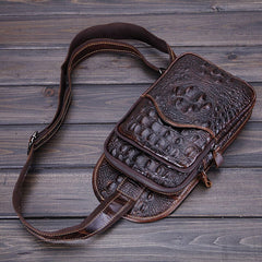 Crocodile Leather Crossbody Bag