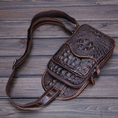 Crocodile Leather Crossbody Bag