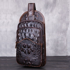Crocodile Leather Crossbody Bag