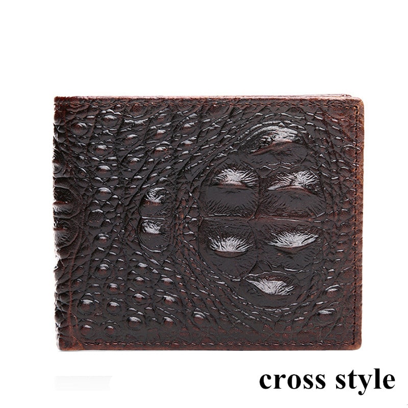 Men's Crocodile Skin Patterned Wallet