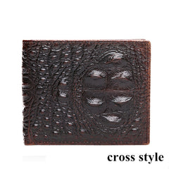 Men's Crocodile Skin Patterned Wallet