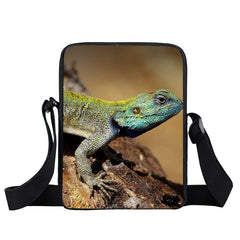 Messenger Bag With Frog Print