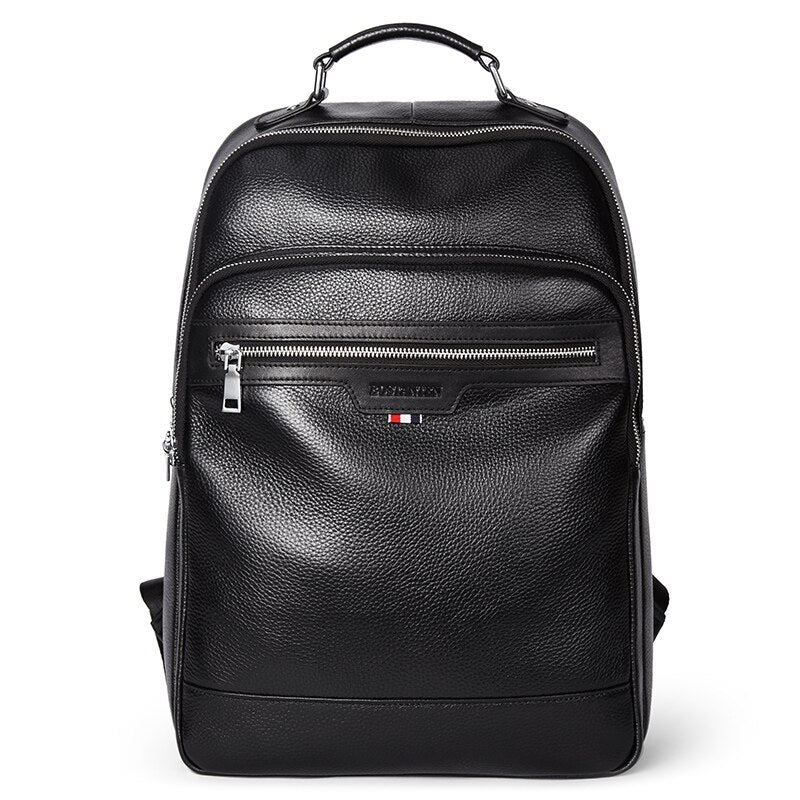 Fashion Men's Genuine Leather Backpack