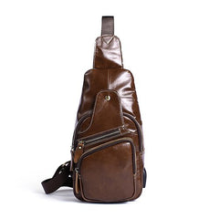 Men's Genuine Leather Crossbody Bag