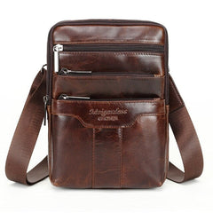 Genuine Cow Leather Men's Crossbody Bag
