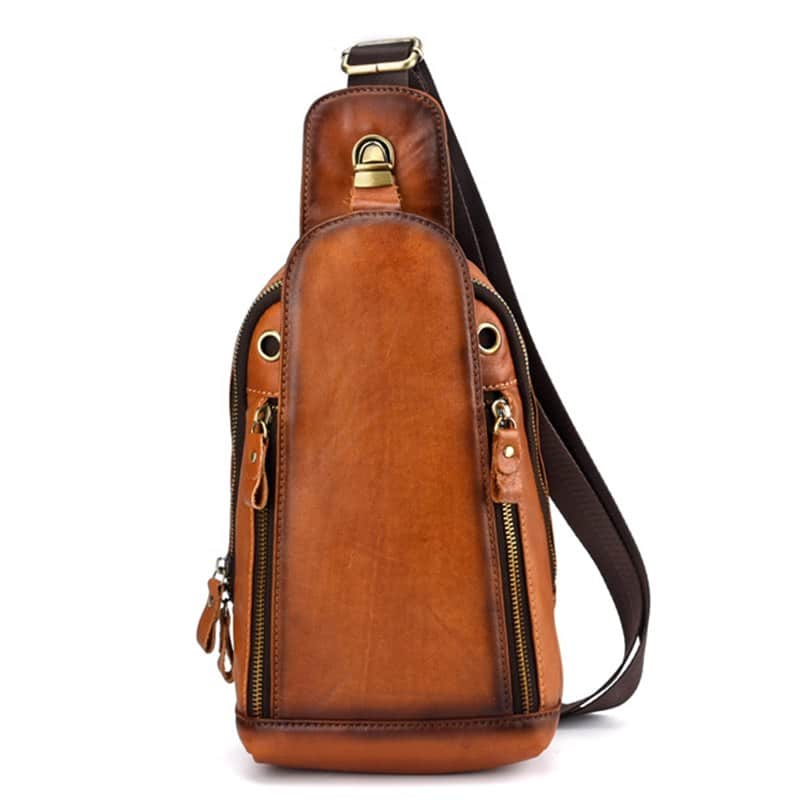 Vintage Men's Genuine Leather Backpack