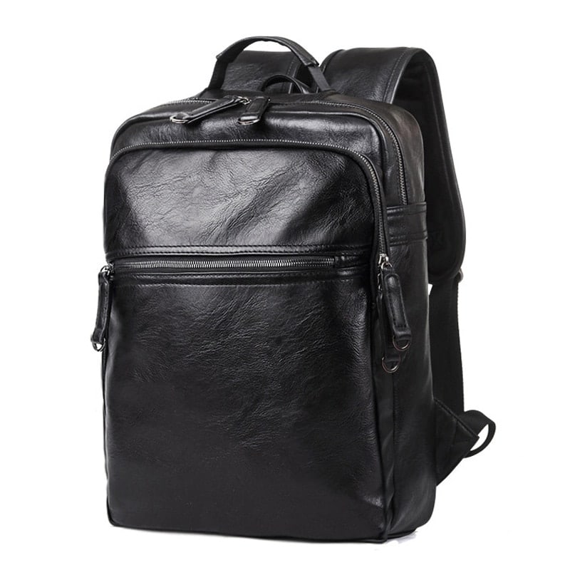 Men's Leather Travel Backpack