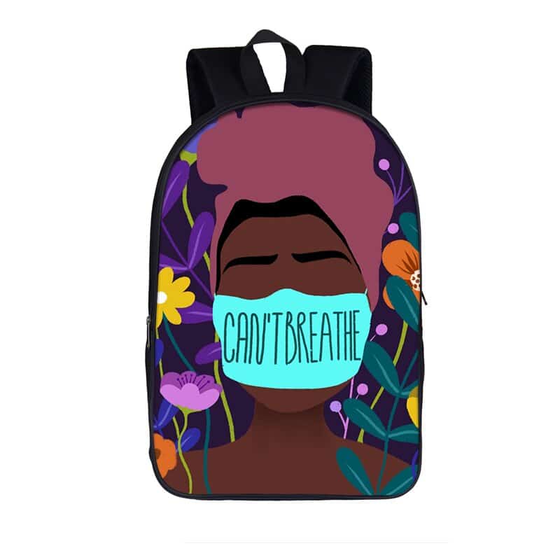 Black Lives Matter Printed Canvas Backpack
