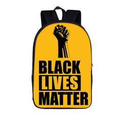 Black Lives Matter Printed Canvas Backpack