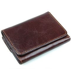 Men's Vertical Wax Leather Wallet